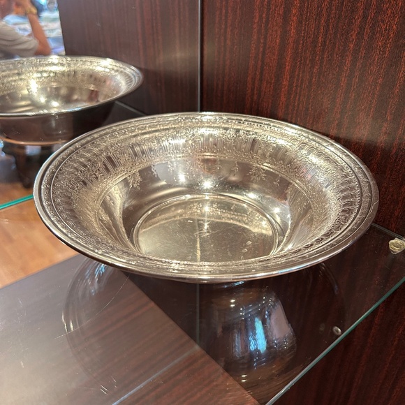 Towle Louis XIV Patter Silverplated 10.25" Diameter Bowl #52023 Monogrammed - Picture 1 of 8